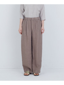 【ADIEU TRISTESSE】リネンワンタックストレートパンツ 詳細画像 パープル 11