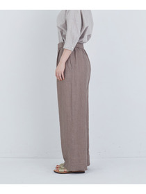 【ADIEU TRISTESSE】リネンワンタックストレートパンツ 詳細画像 パープル 12