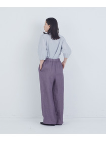 【ADIEU TRISTESSE】リネンワンタックストレートパンツ 詳細画像 パープル 16