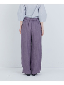 【ADIEU TRISTESSE】リネンワンタックストレートパンツ 詳細画像 パープル 19