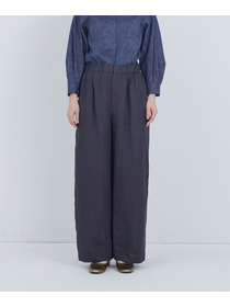 【ADIEU TRISTESSE】リネンワンタックストレートパンツ 詳細画像 パープル 23