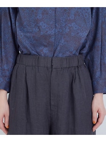 【ADIEU TRISTESSE】リネンワンタックストレートパンツ 詳細画像 パープル 26