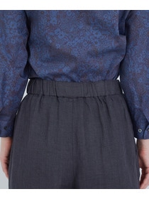 【ADIEU TRISTESSE】リネンワンタックストレートパンツ 詳細画像 パープル 27