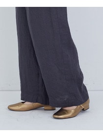 【ADIEU TRISTESSE】リネンワンタックストレートパンツ 詳細画像 パープル 29