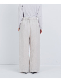 【ADIEU TRISTESSE】リネンワンタックストレートパンツ 詳細画像 パープル 7