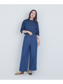 【ADIEU TRISTESSE】6.8ozデニムパンツ 詳細画像 ライトインディゴブルー 10