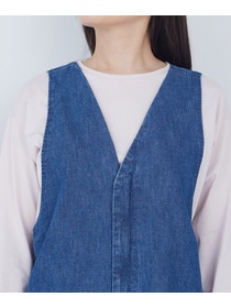 【ADIEU TRISTESSE】ライトオンスデニムサロペット 詳細画像 インディゴブルー 15