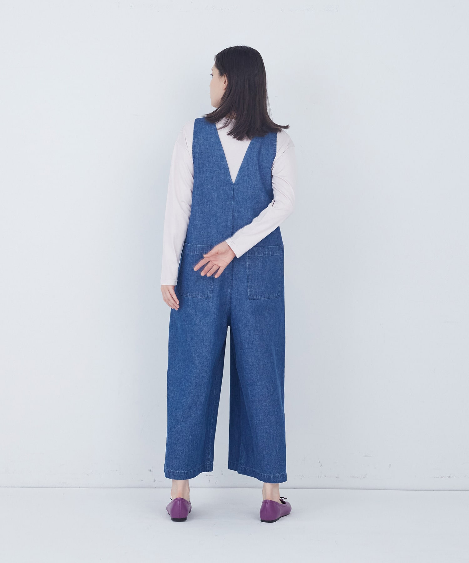 【ADIEU TRISTESSE】ライトオンスデニムサロペット 詳細画像 インディゴブルー 10