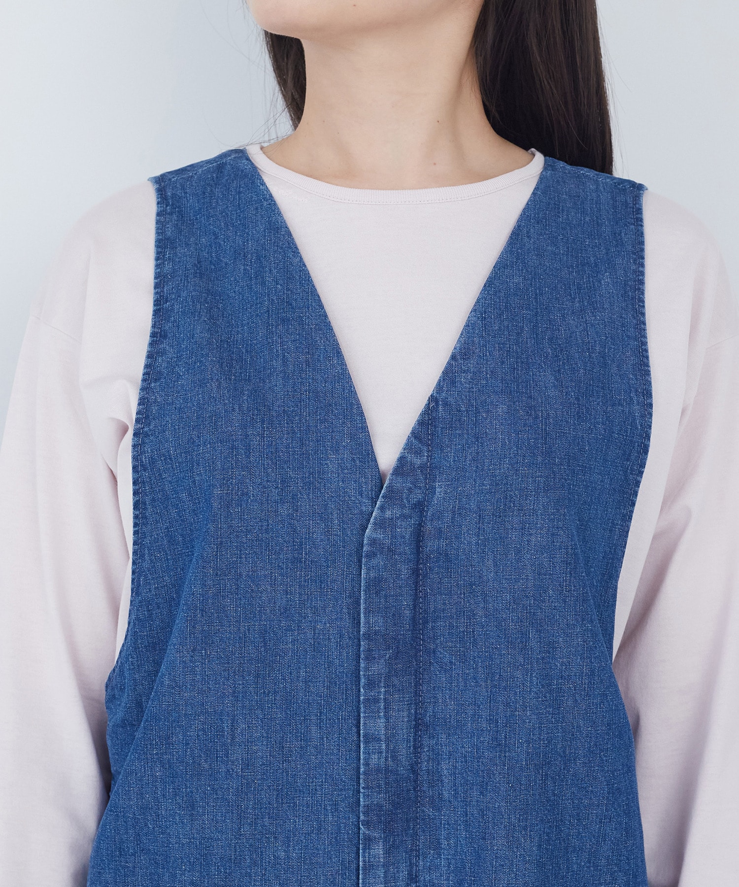 【ADIEU TRISTESSE】ライトオンスデニムサロペット 詳細画像 インディゴブルー 15