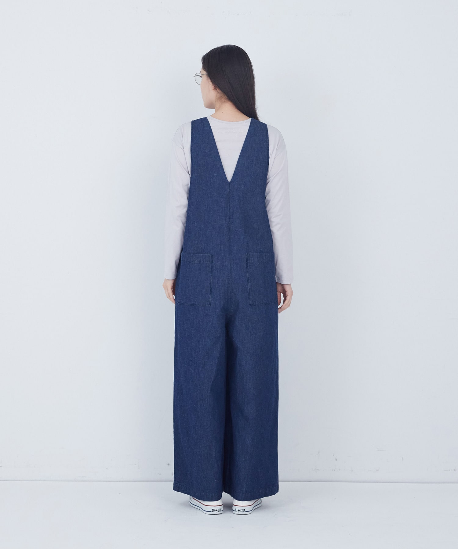 【ADIEU TRISTESSE】ライトオンスデニムサロペット 詳細画像 インディゴブルー 7