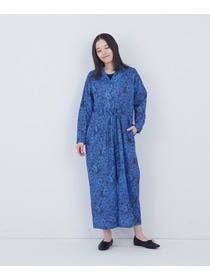 【ADIEU TRISTESSE】kazumiさんコラボ　リバティプリントオールインワン 詳細画像 ブルー系その他 10