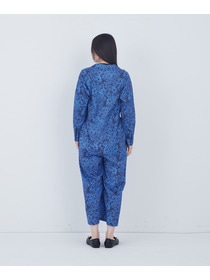 【ADIEU TRISTESSE】kazumiさんコラボ　リバティプリントオールインワン 詳細画像 ブルー系その他 16