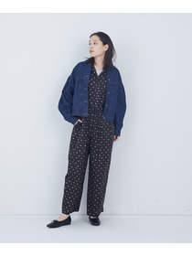 【ADIEU TRISTESSE】kazumiさんコラボ　リバティプリントオールインワン 詳細画像 ブルー系その他 4