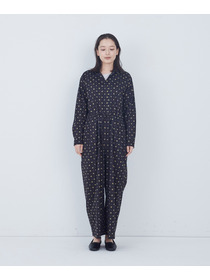 【ADIEU TRISTESSE】kazumiさんコラボ　リバティプリントオールインワン 詳細画像 ブルー系その他 7