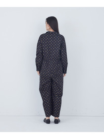 【ADIEU TRISTESSE】kazumiさんコラボ　リバティプリントオールインワン 詳細画像 ブルー系その他 9