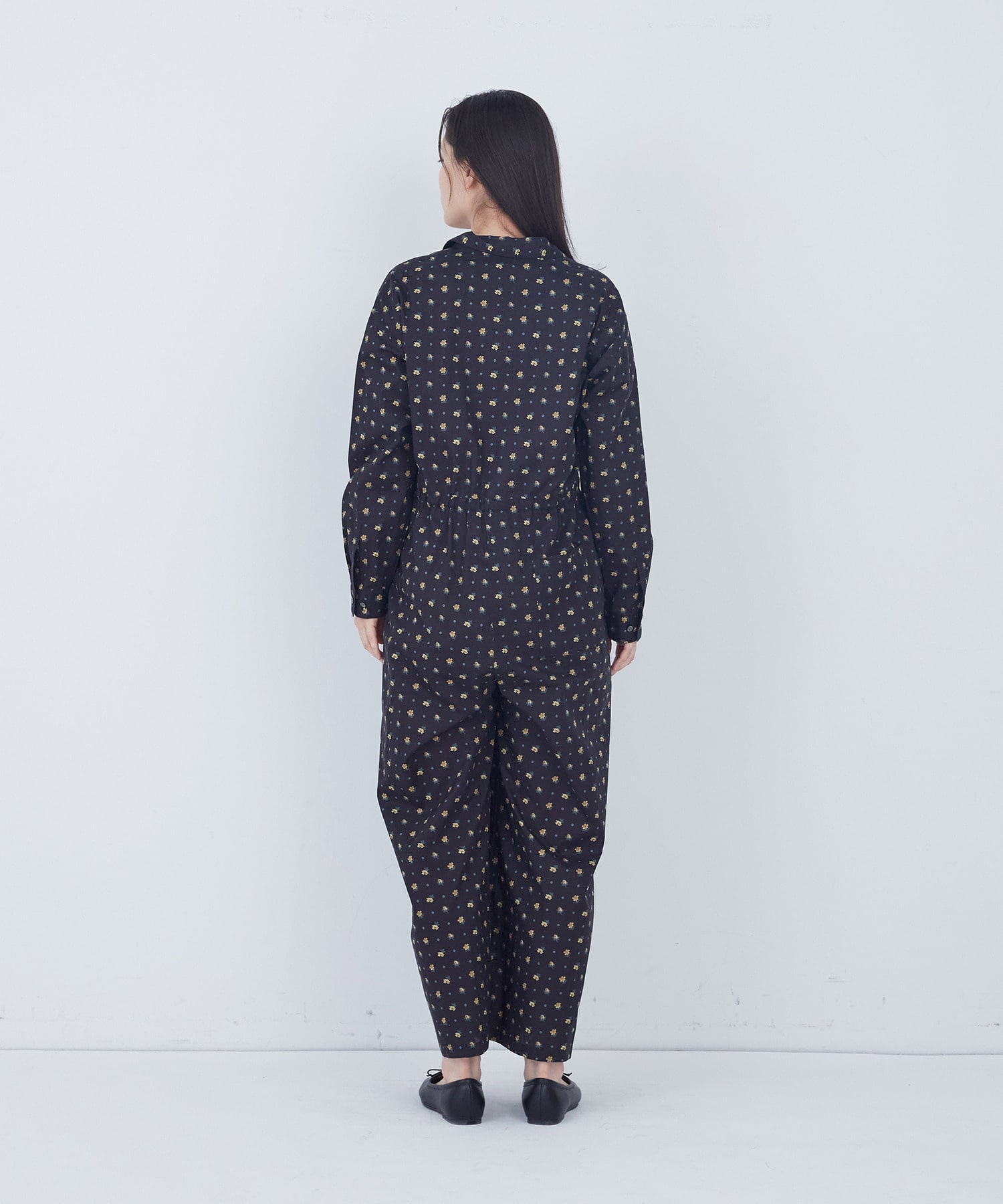 【ADIEU TRISTESSE】kazumiさんコラボ　リバティプリントオールインワン 詳細画像 ブルー系その他 9