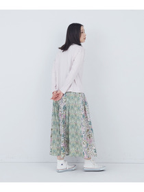 【ADIEU TRISTESSE】リバティパッチワークスカート 詳細画像 ブルー系その他 10