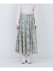 【ADIEU TRISTESSE】リバティパッチワークスカート 詳細画像 ブルー系その他 12