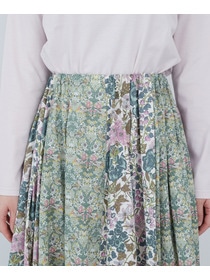 【ADIEU TRISTESSE】リバティパッチワークスカート 詳細画像 ブルー系その他 15