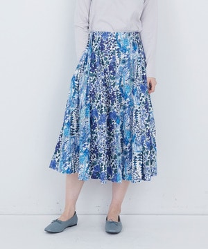 【ADIEU TRISTESSE】リバティパッチワークスカート 詳細画像 ブルー系その他 1