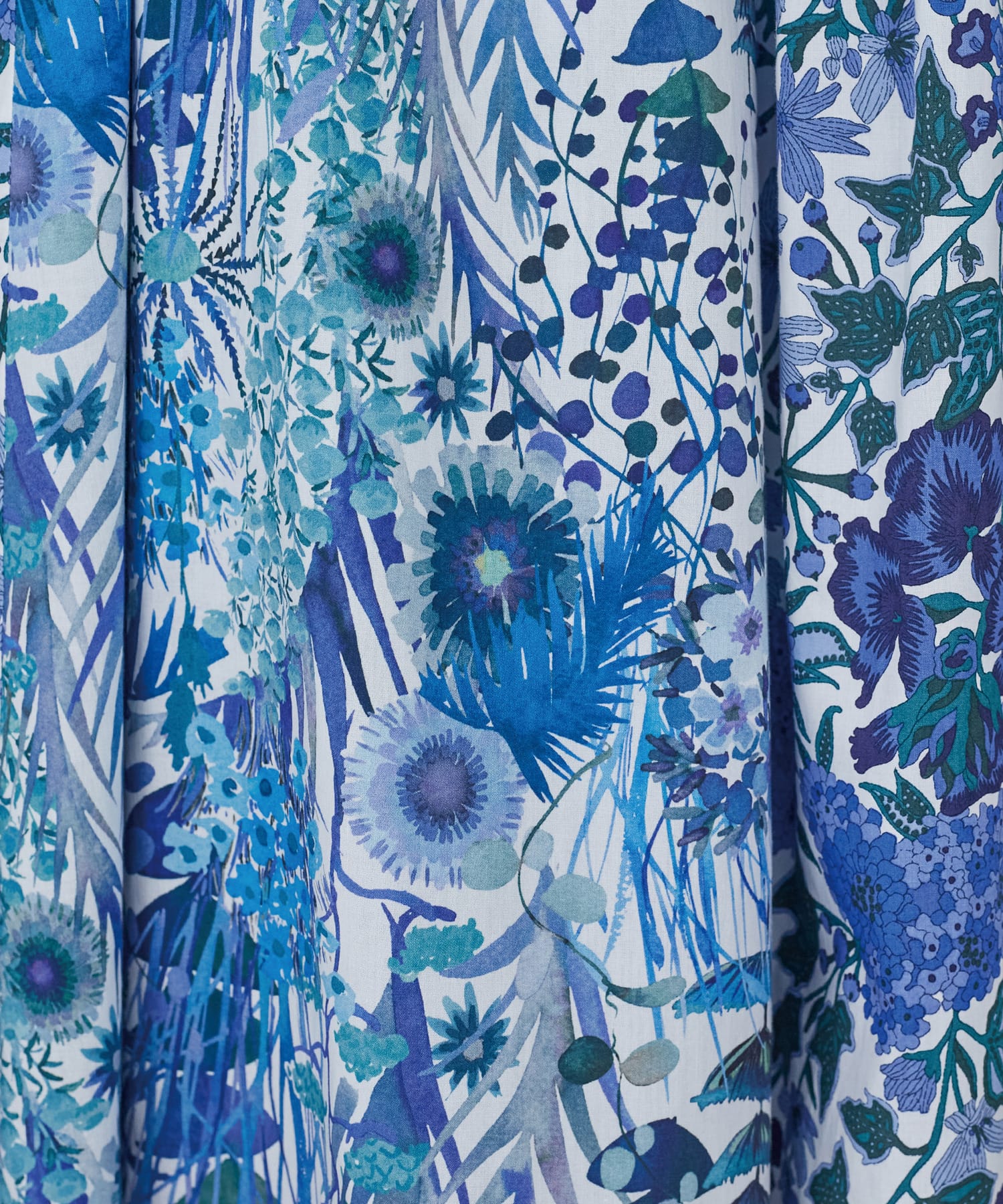 【ADIEU TRISTESSE】リバティパッチワークスカート 詳細画像 ブルー系その他 20