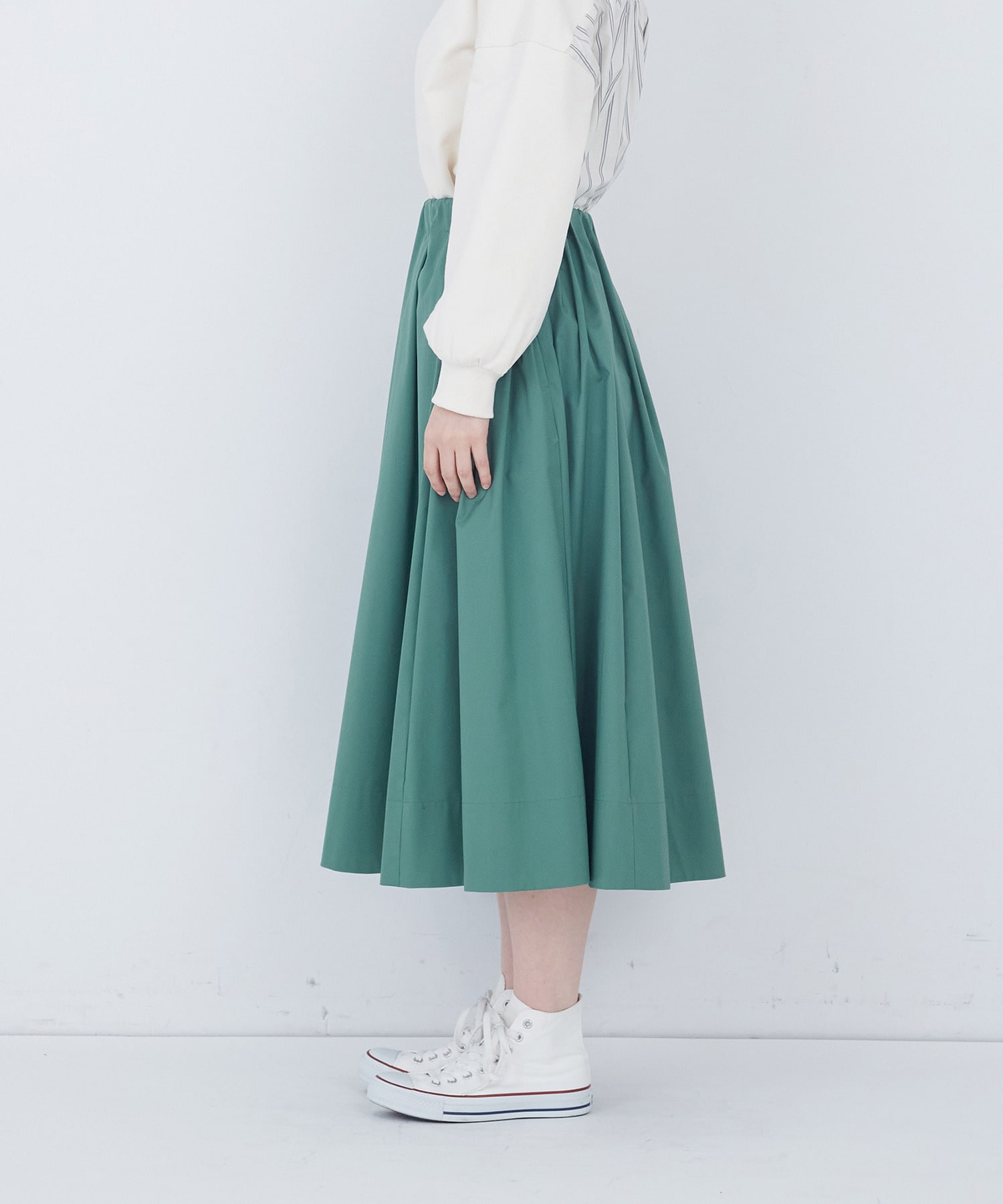 【ADIEU TRISTESSE】◆切り替えギャザースカート 詳細画像 グリーン 5