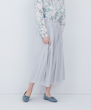 【ADIEU TRISTESSE】コットンチュールスカート 詳細画像 グレー 1