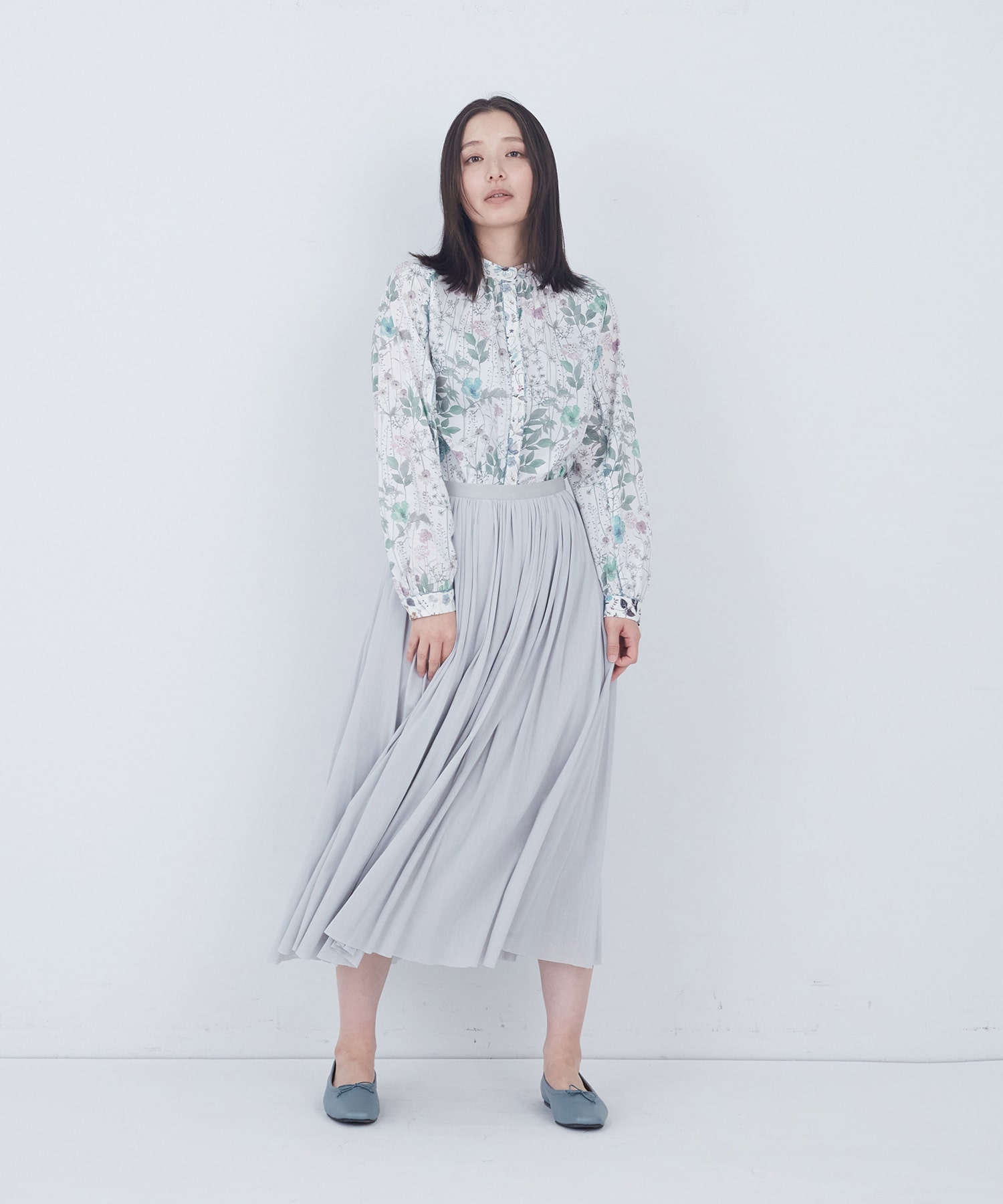 【ADIEU TRISTESSE】コットンチュールスカート 詳細画像 ブラック 1