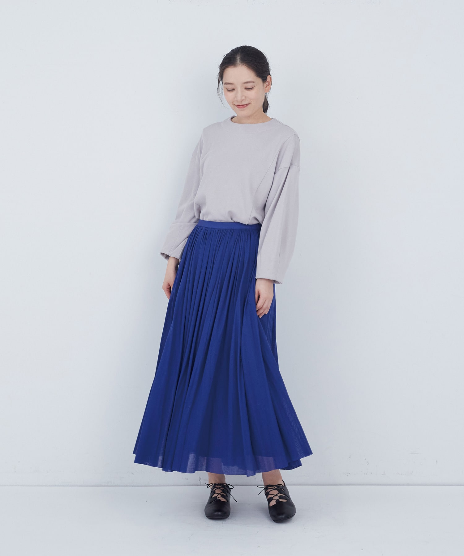 【ADIEU TRISTESSE】コットンチュールスカート 詳細画像 ブラック 11