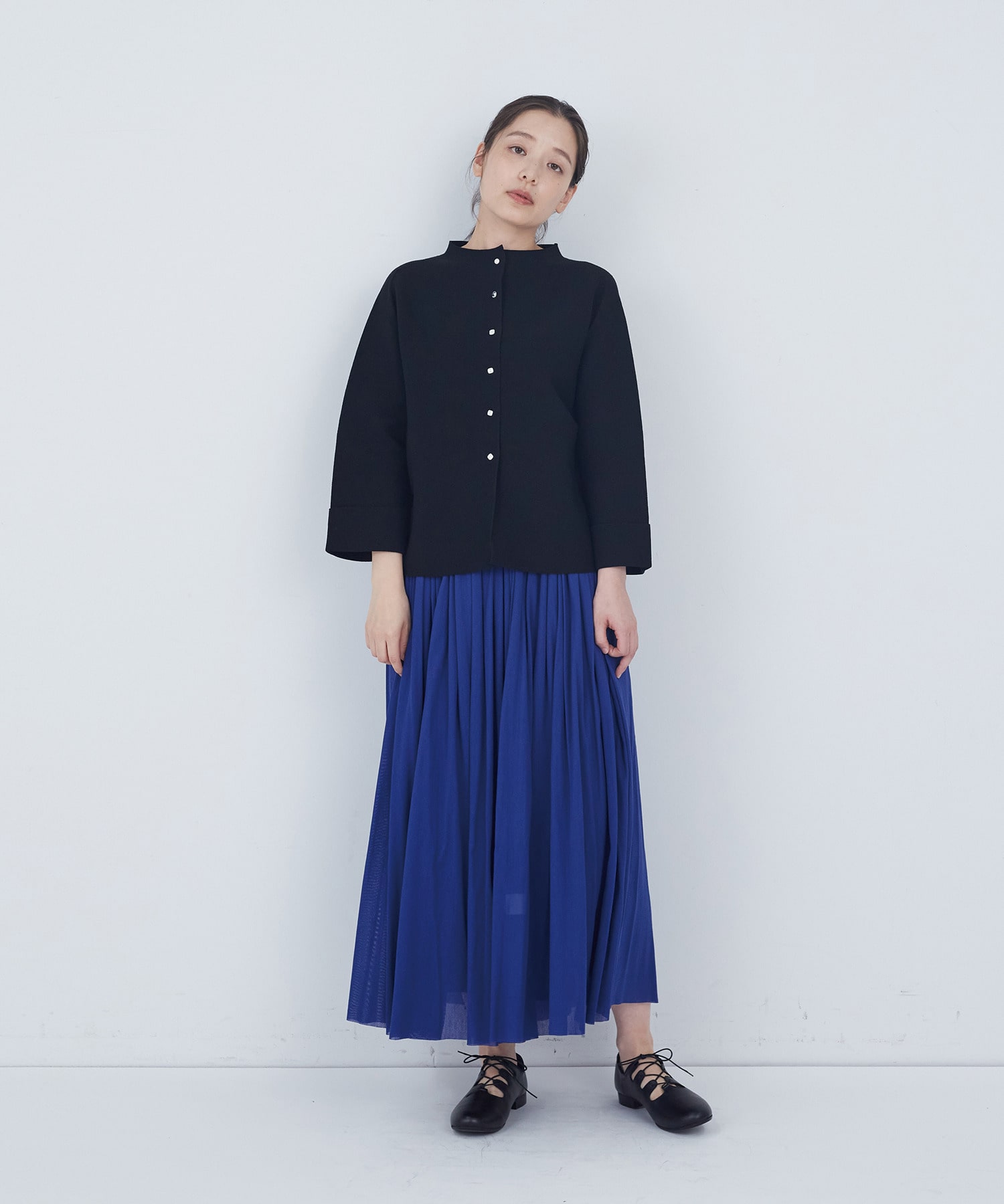 【ADIEU TRISTESSE】コットンチュールスカート 詳細画像 ブラック 14