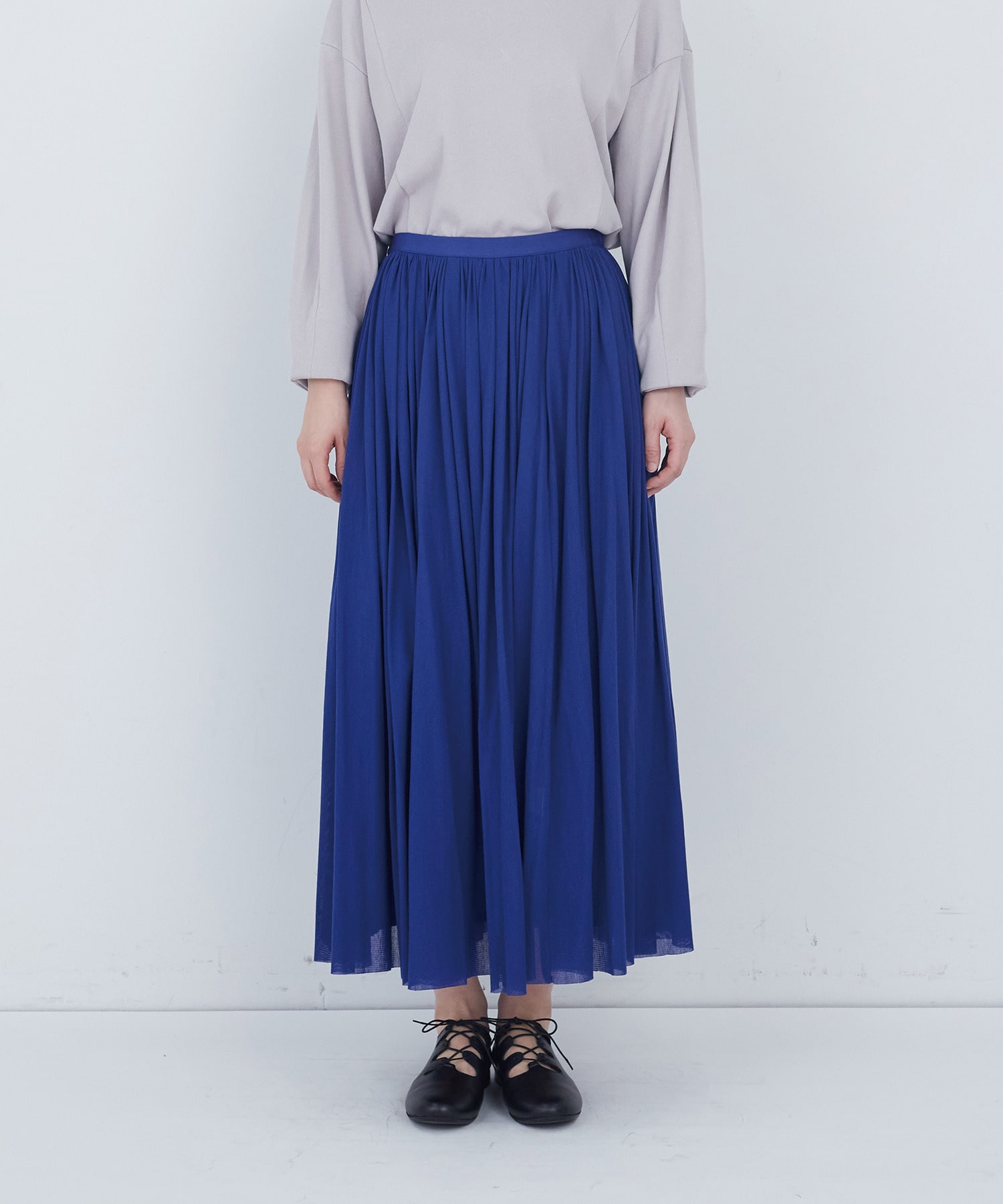 【ADIEU TRISTESSE】コットンチュールスカート 詳細画像 ブラック 15