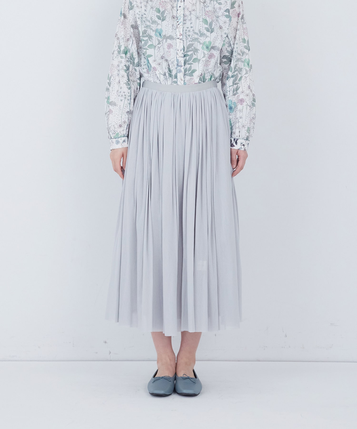 【ADIEU TRISTESSE】コットンチュールスカート 詳細画像 ブラック 3