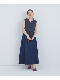 【ADIEU TRISTESSE】6.8ozデニムスカート 詳細画像 インディゴブルー 11