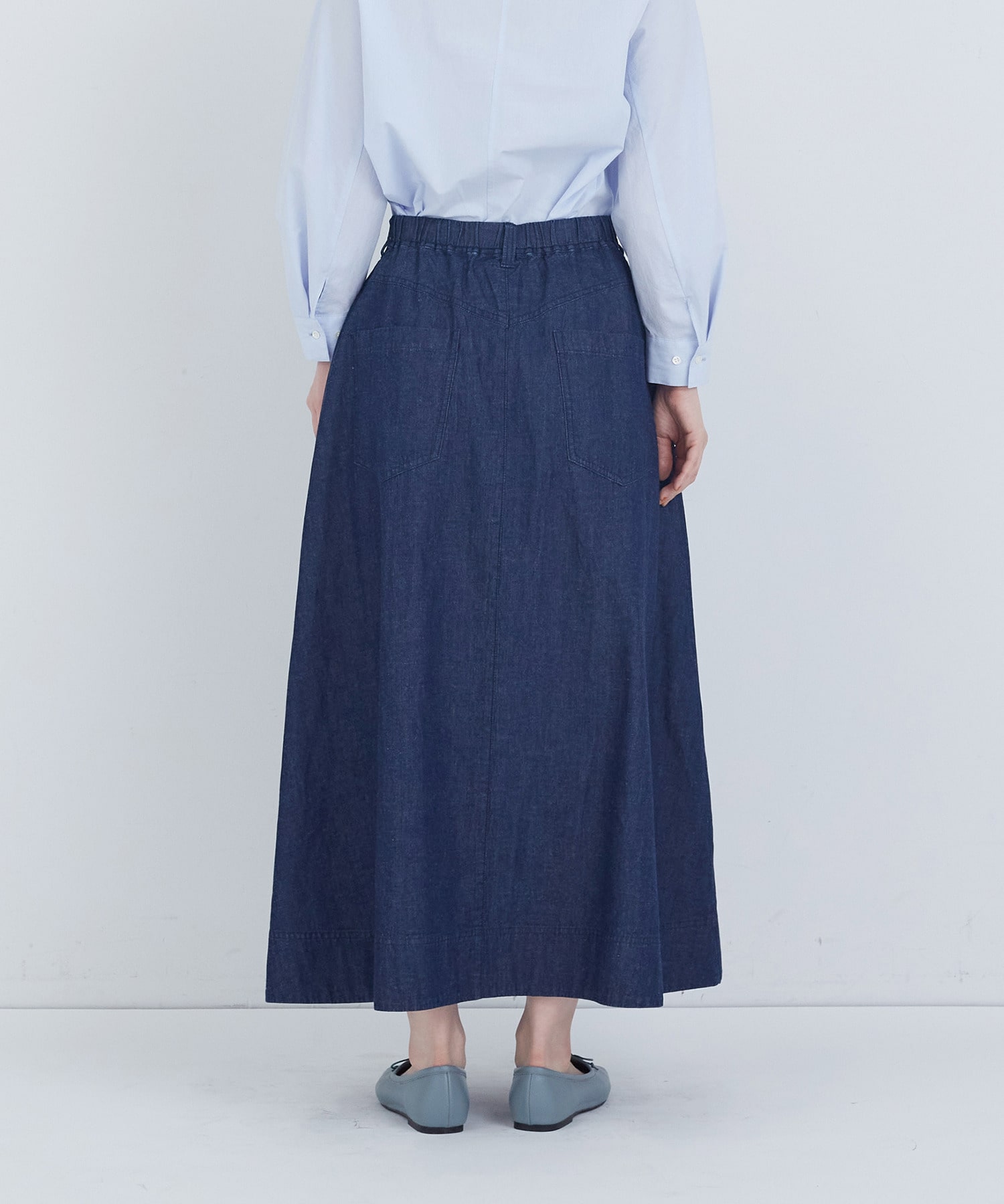 【ADIEU TRISTESSE】6.8ozデニムスカート 詳細画像 インディゴブルー 15