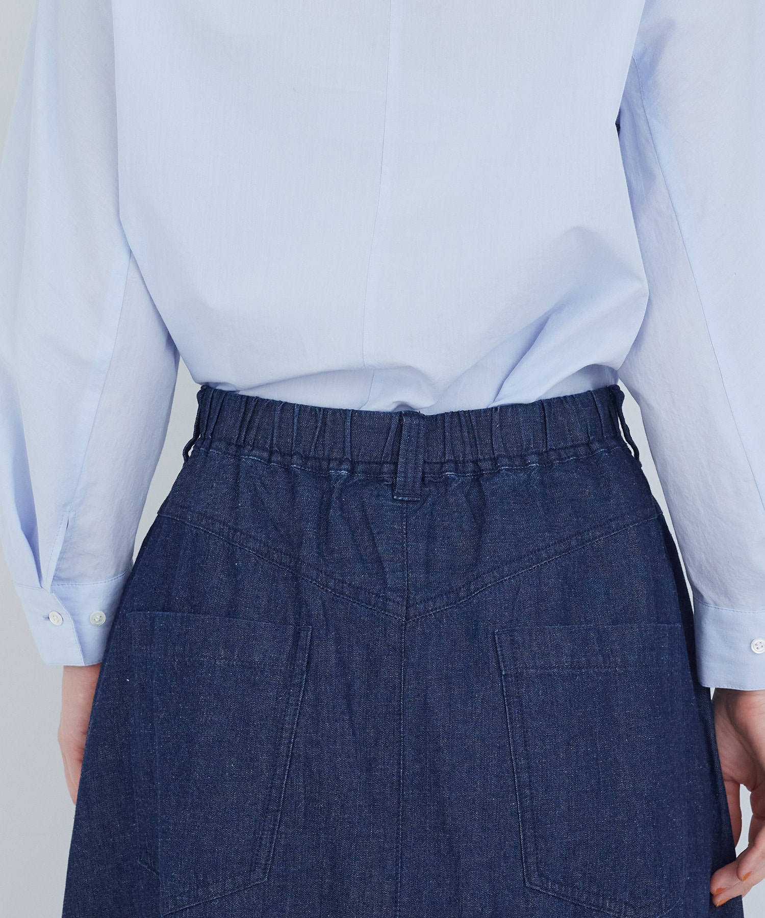 【ADIEU TRISTESSE】6.8ozデニムスカート 詳細画像 インディゴブルー 17