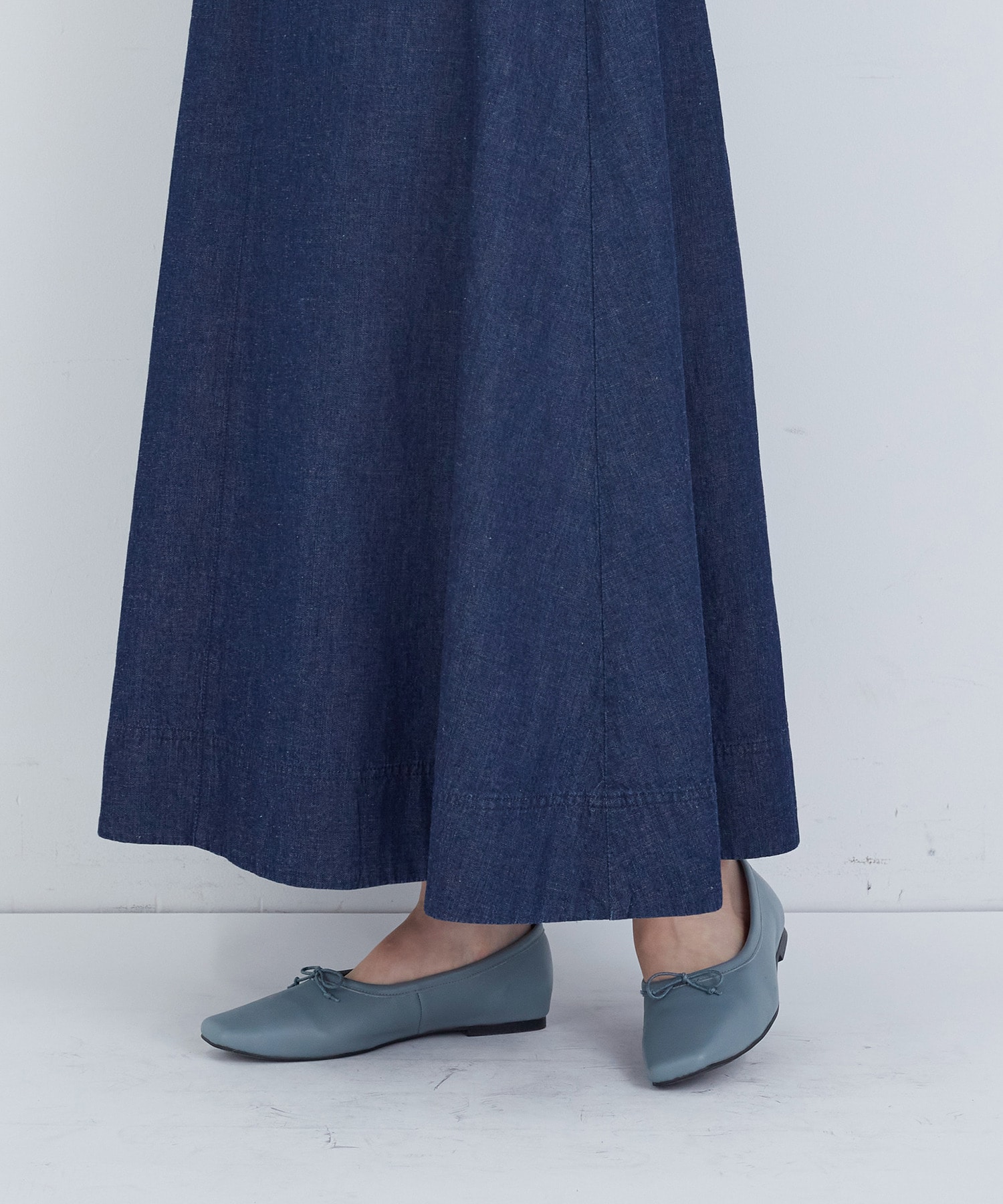 【ADIEU TRISTESSE】6.8ozデニムスカート 詳細画像 インディゴブルー 19