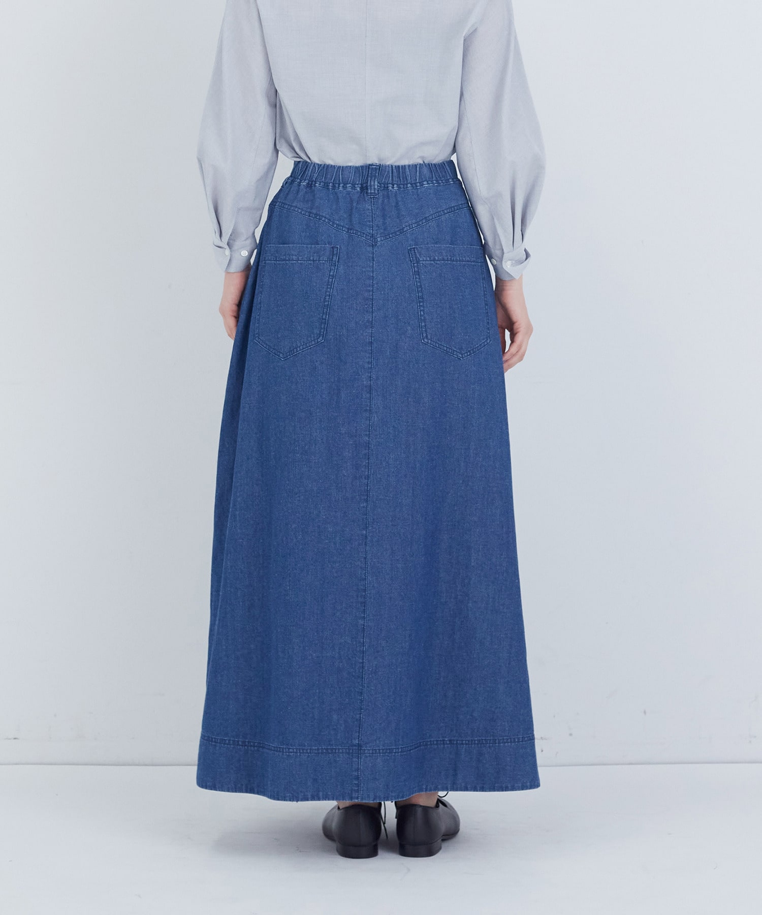 【ADIEU TRISTESSE】6.8ozデニムスカート 詳細画像 インディゴブルー 8