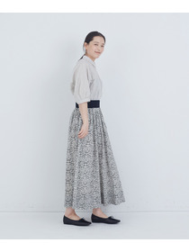 【ADIEU TRISTESSE】ウエストリブリバティプリントスカート 詳細画像 ブルー系その他 10