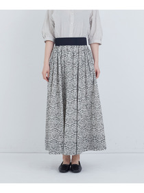 【ADIEU TRISTESSE】ウエストリブリバティプリントスカート 詳細画像 ブルー系その他 12