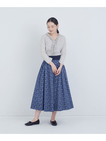 【ADIEU TRISTESSE】ウエストリブリバティプリントスカート 詳細画像 ブルー系その他 2