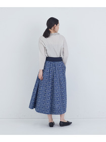 【ADIEU TRISTESSE】ウエストリブリバティプリントスカート 詳細画像 ブルー系その他 4