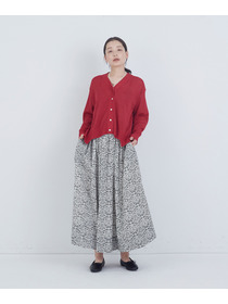 【ADIEU TRISTESSE】ウエストリブリバティプリントスカート 詳細画像 ブルー系その他 8