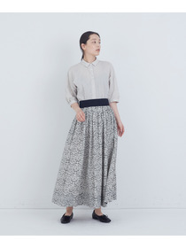 【ADIEU TRISTESSE】ウエストリブリバティプリントスカート 詳細画像 ブルー系その他 9
