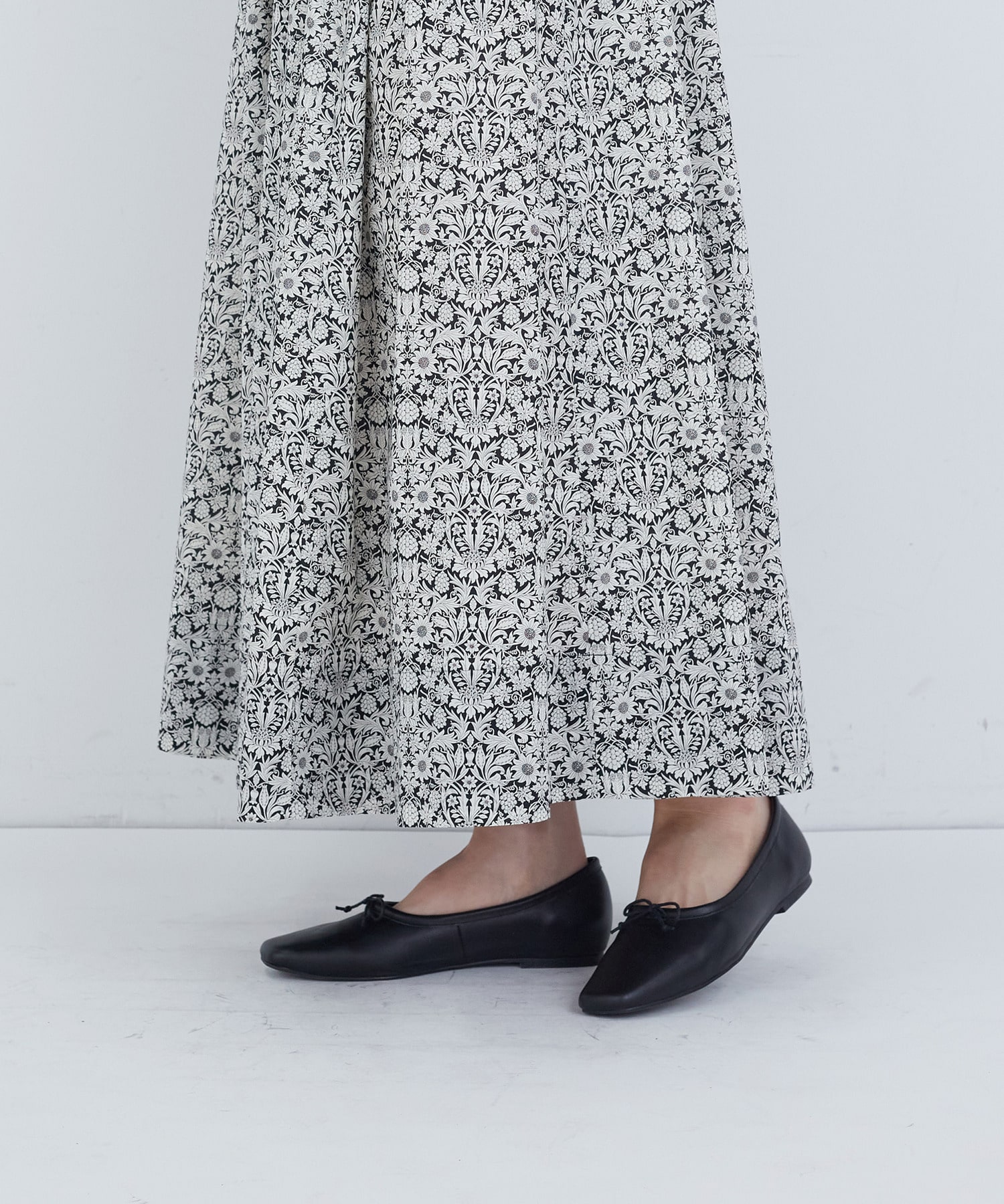 【ADIEU TRISTESSE】ウエストリブリバティプリントスカート 詳細画像 ブルー系その他 18