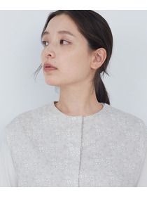 【ADIEU TRISTESSE】【2way】リバティプリント&times;ダブルガーゼリバーシブルベスト 詳細画像 ブルー系その他 24