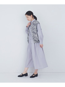 【ADIEU TRISTESSE】【2way】リバティプリント&times;ダブルガーゼリバーシブルベスト 詳細画像 ブルー系その他 3