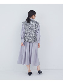 【ADIEU TRISTESSE】【2way】リバティプリント&times;ダブルガーゼリバーシブルベスト 詳細画像 ブルー系その他 4