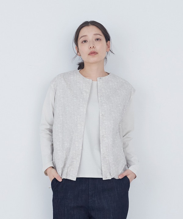 【ADIEU TRISTESSE】【2way】リバティプリント×ダブルガーゼリバーシブルベスト