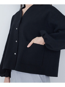 【ADIEU TRISTESSE】COTTON SURFミラノリブカーディガン 詳細画像 ブラック 16