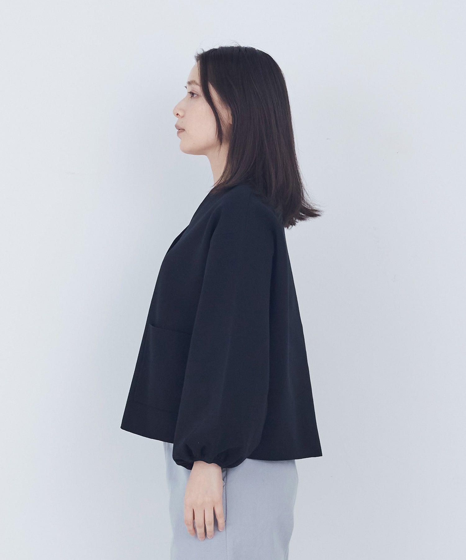 【ADIEU TRISTESSE】COTTON SURFミラノリブカーディガン 詳細画像 ブラック 11